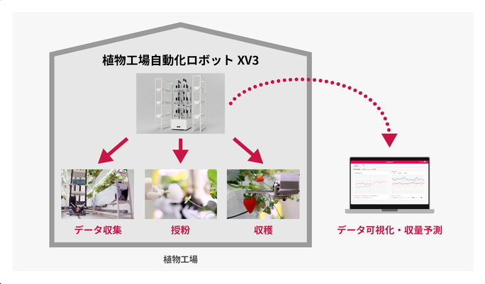 イチゴ自動栽培ソリューション「HarvestX」