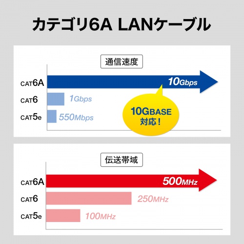 CAT6A LANケーブル